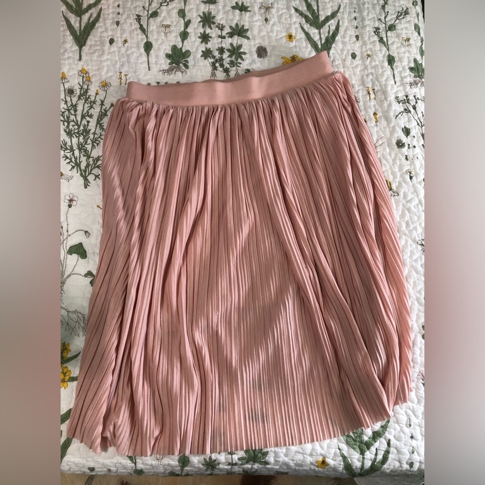 Pretty Ballet Pink Pleated Skirt Torrid Size 0 - Picture 2 of 9